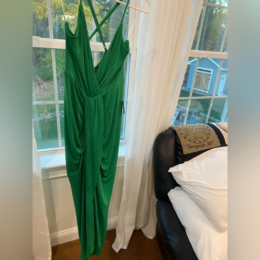 Lulu's Vibrant Green Dress